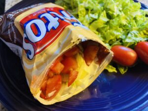 low calorie walking tacos with chili cheese fritos